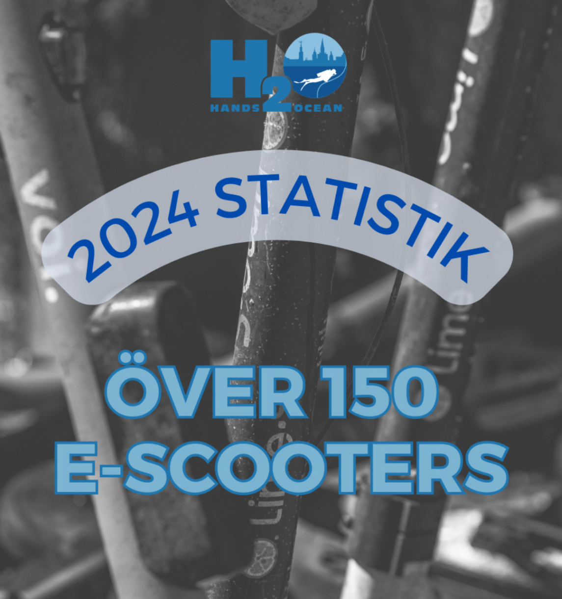 More than 150 electric scooters removed during 2024. 
Just a small portion of what is believed to still be on the bottom. This amount is from a few locations in a few cities. When will the companies and cities do something to limit electric scooters scooters ending up as trash in the environment?