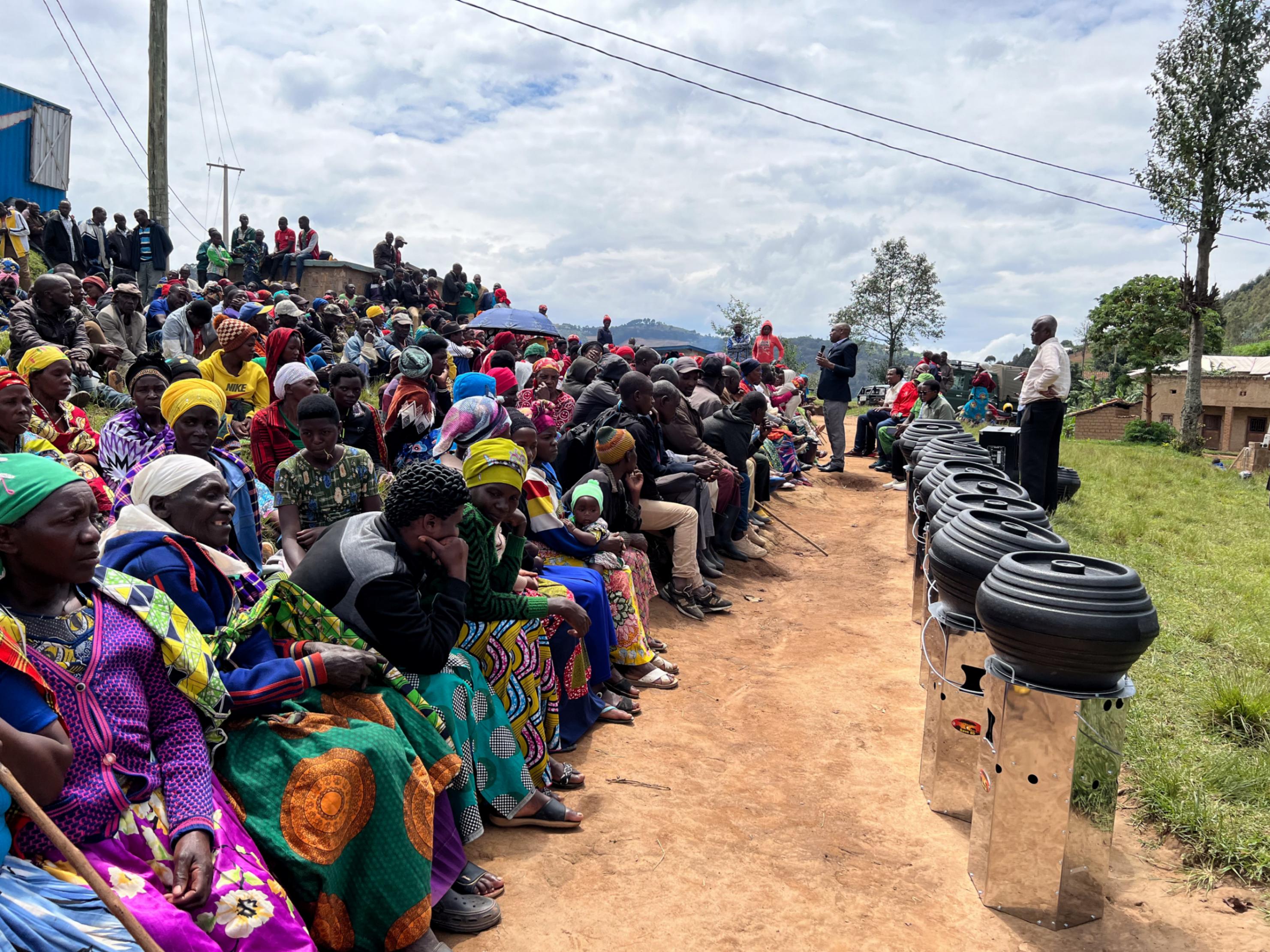 We're thrilled to share that we recently distributed cooking stoves to 280 families in Burera District! These stoves are designed to cook food faster while using less firewood and producing less smoke. This initiative is a crucial step in our efforts to protect the beautiful Rugezi Marsh and its incredible biodiversity. 

By providing these stoves, we’re not just enhancing the cooking experience for these families; we’re also reducing the need to venture into the marsh and its surrounding buffer zone to collect firewood. This means fewer trees cut down, allowing the delicate ecosystem to thrive.