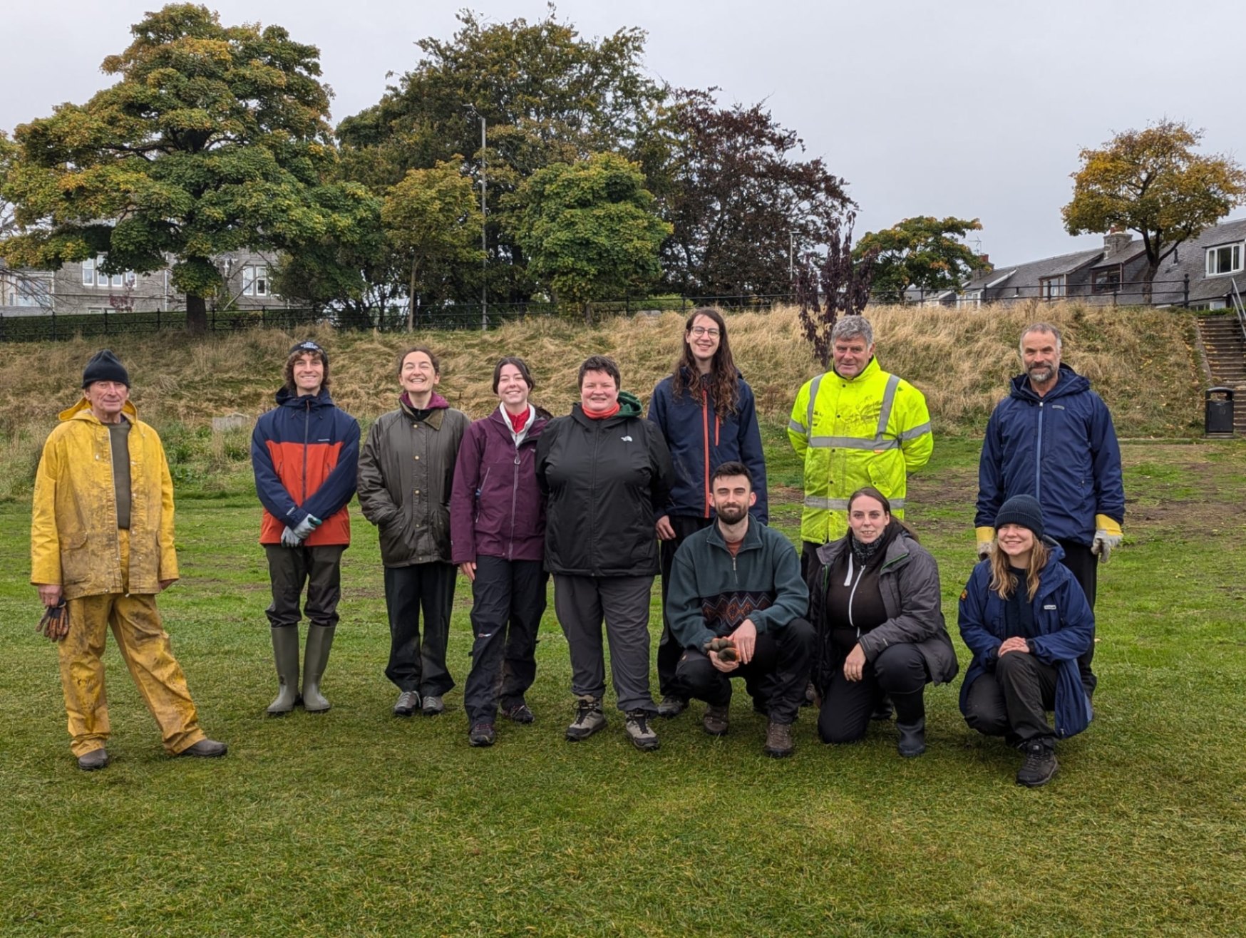 Earlier this month Buglife Scotland Aberdeen B-Lines Conservation Officer, Ruth, was joined by the wonderful SRUC Rural Skills Society to carry out some plug planting at Riverside Drive.

🌱 The group planted species that are tolerant to being occasionally submerged, as this area has been known to flood. 

🐶 They were also joined by a lovely doggy visitor, Marlo.

👏Thanks to everyone who joined us, as well as Emma and Rob from the Aberdeen City Council Countryside Ranger Service who helped both with organising the plants as well as on the day!
