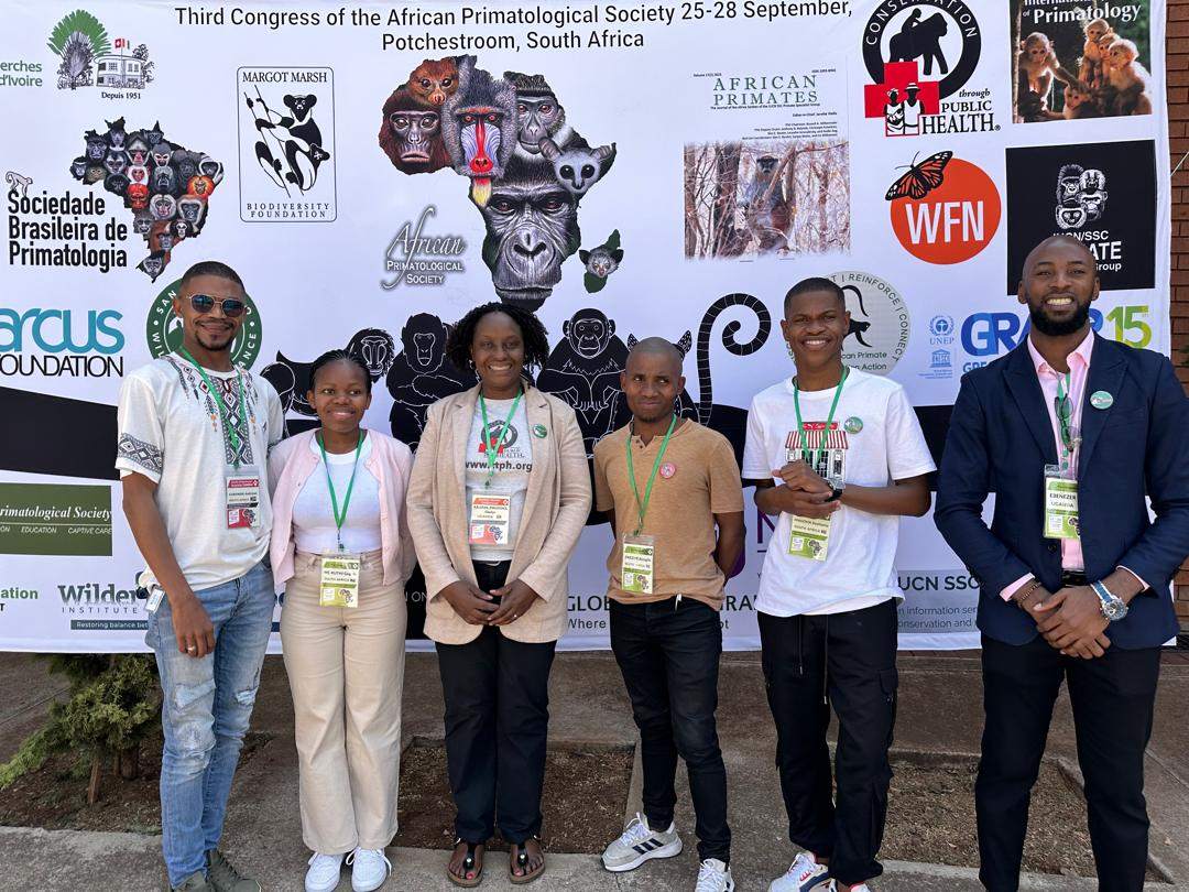 The 3rd African Primatological Society (APS)
conference is ongoing at Northwestern University in Potchefstroom near Johannesburg in South Africa. We founded APS in 2016 to build African leadership in primate research and conservation, and our Founder and CEO, Dr. Gladys is proud to have served as APS Vice President since the first conference in Ivory Coast in 2017. CTPH was host to a 2nd conference in Uganda in 2019.