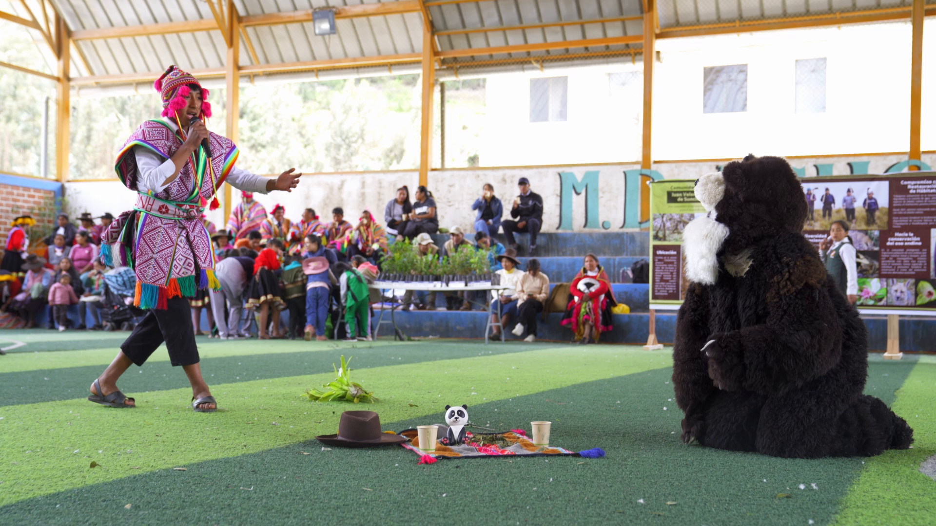 Ronin, un joven comunero y estudiante de Challabamba, vivió el II Festival Ukukuq Qeñuan Raymi, un evento que lo conectó profundamente con su cultura, su entorno y el oso andino, el ukumari, símbolo y protector de los bosques. Durante el festival, reflexionó sobre la importancia de este emblemático animal y participó en actividades culturales y educativas que enriquecieron su perspectiva.

En la feria científica del festival, Ronin descubrió cómo diversas organizaciones trabajan en la conservación ambiental, entendiendo el vínculo esencial entre la protección de la naturaleza y la revalorización de las tradiciones ancestrales de su comunidad.